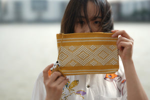 Yellow Artisanal Essentials Pouch - MadeInMexi.co