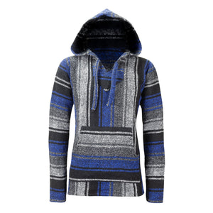 Mexican Baja Hoodies Drug Rug Blue | MADEINMEXI.CO