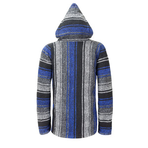 Mexican Baja Hoodies Drug Rug Blue | MADEINMEXI.CO