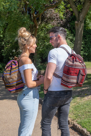 Pinzon Escolar Brown Canvas Backpack | MADEINMEXI.CO