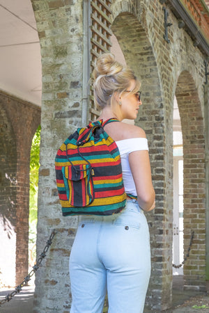 Pinzon Escolar Rasta Canvas Backpack | MADEINMEXI.CO