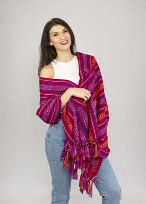 Rebozo Pashmina Pink - MADEINMEXI.CO