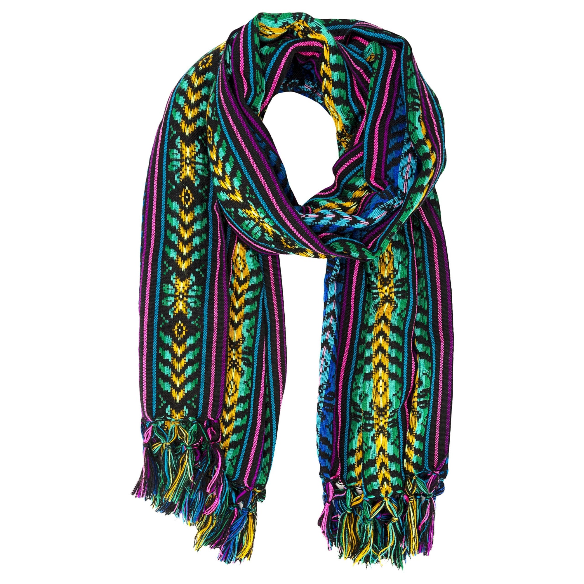 Rebozo Pashmina Black - MADEINMEXI.CO