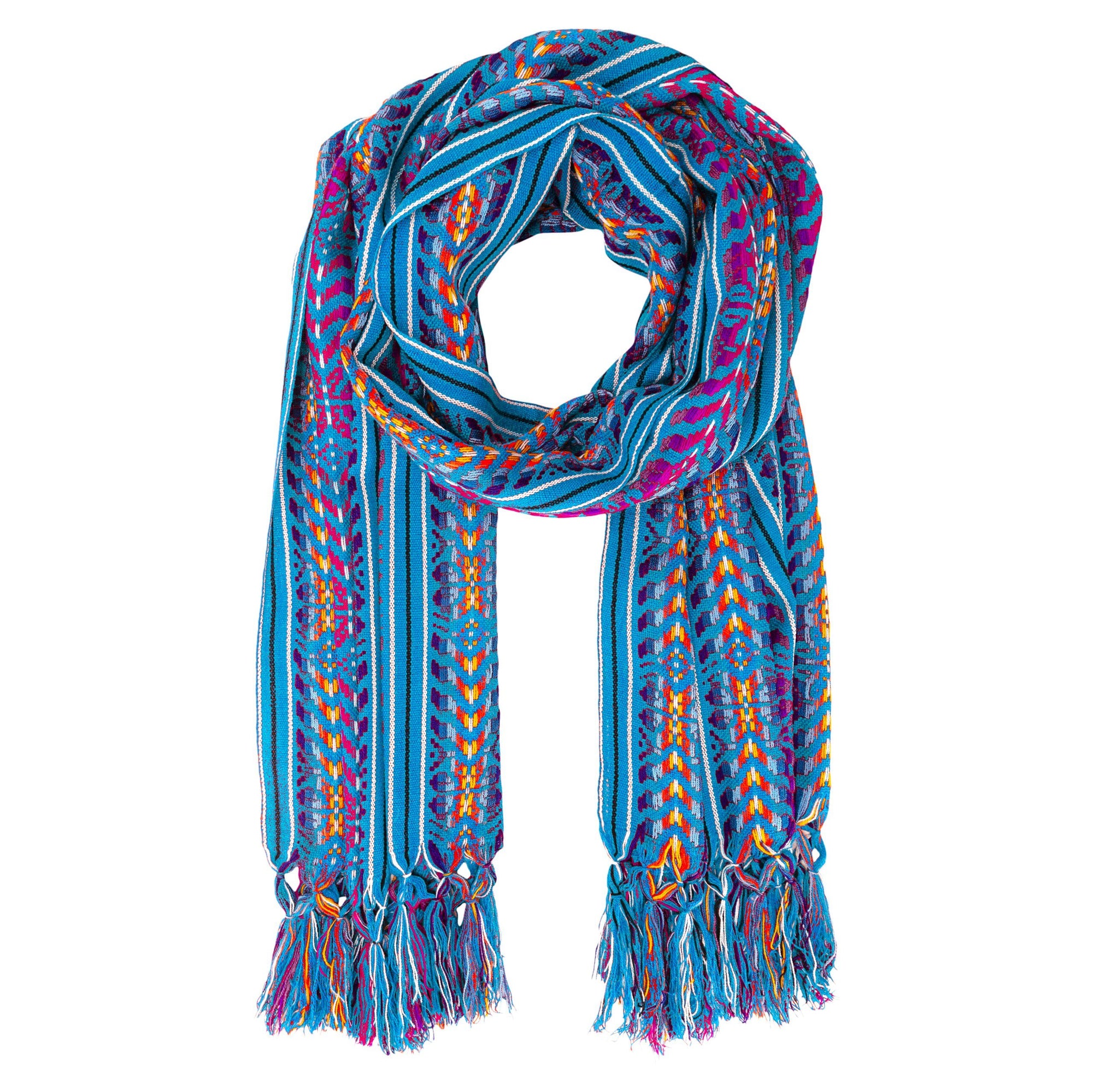 Rebozo Pashmina Turquoise - MADEINMEXI.CO