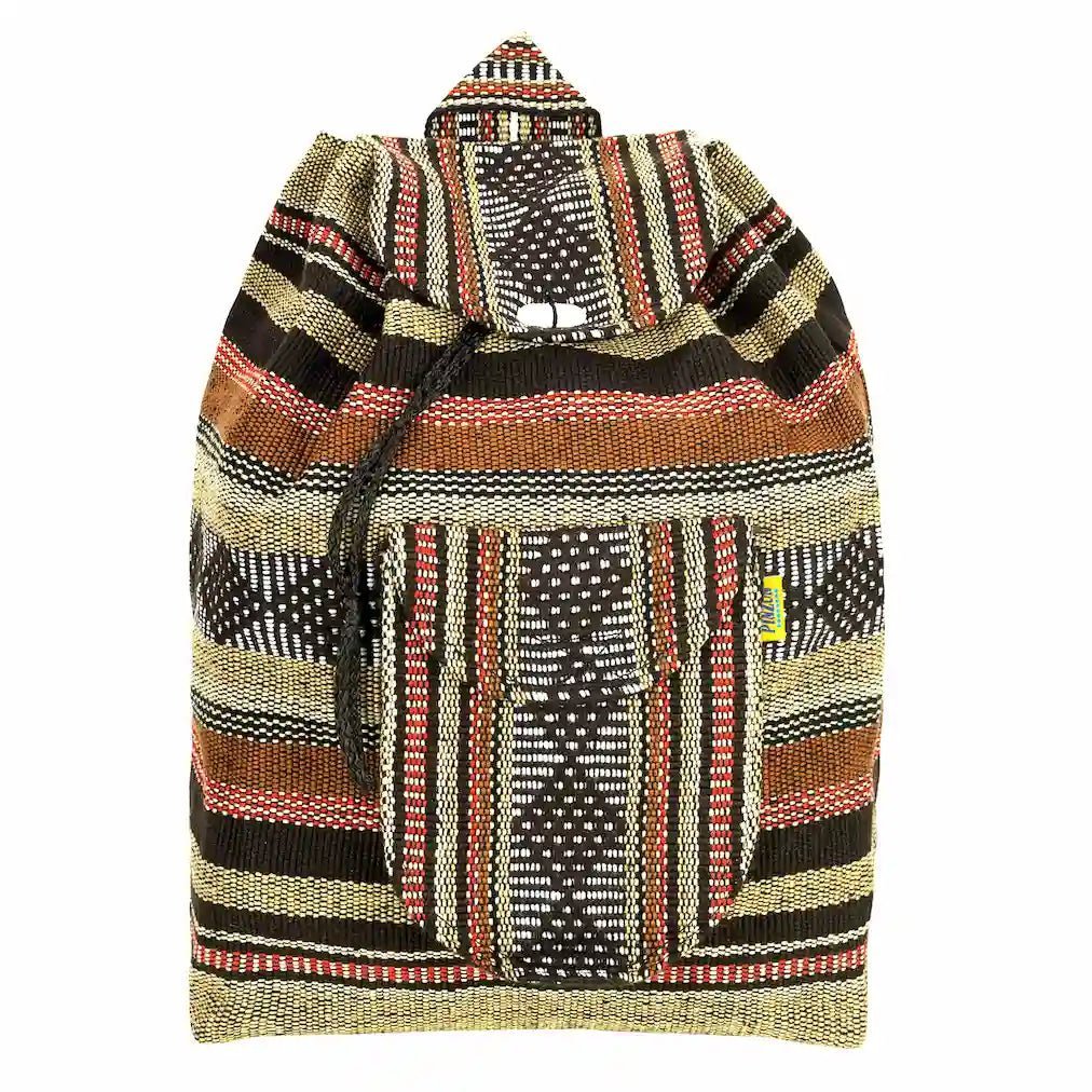 Pinzon Escolar Beige Canvas Backpack - MadeInMexi.co
