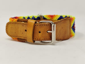 Small Leather Dog Collars Tan 40cm - MADEINMEXI.CO