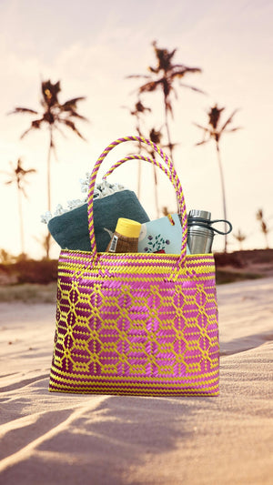 Handmade Mexican Basket Bag - MadeInMexi.co