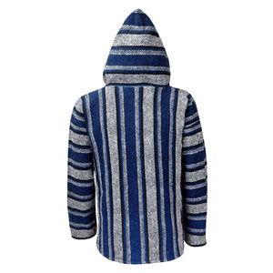 Baja Hoodie Light Blue Drug Rug | Made In Mexico