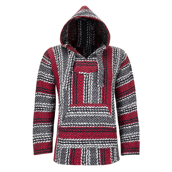 Red Baja Hoodie Drug Rug Mens Womens MADEINMEXI.CO