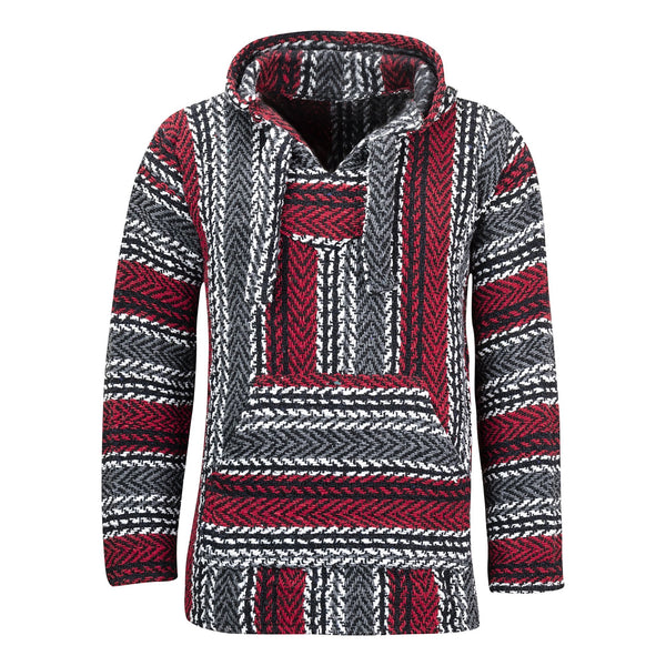 Red Baja Hoodie Drug Rug Mens Womens MADEINMEXI.CO