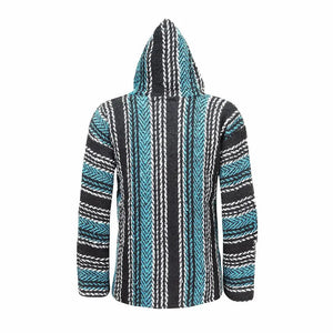 Teal Baja Hoodie Drug Rug - MadeInMexi.co