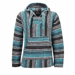 Teal Baja Hoodie Drug Rug - MadeInMexi.co