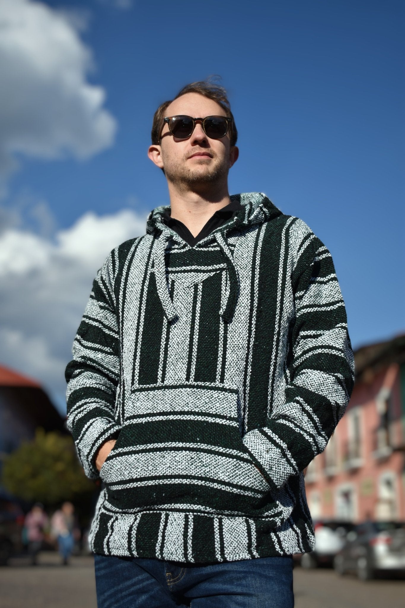Jerga Hoodie in  Charcoal Green - MadeInMexi.co